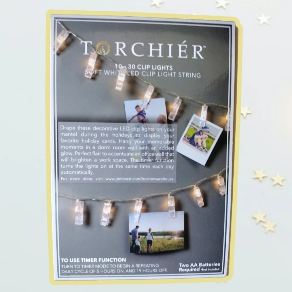NWT Torchiér 10 ft Clip Led Light String